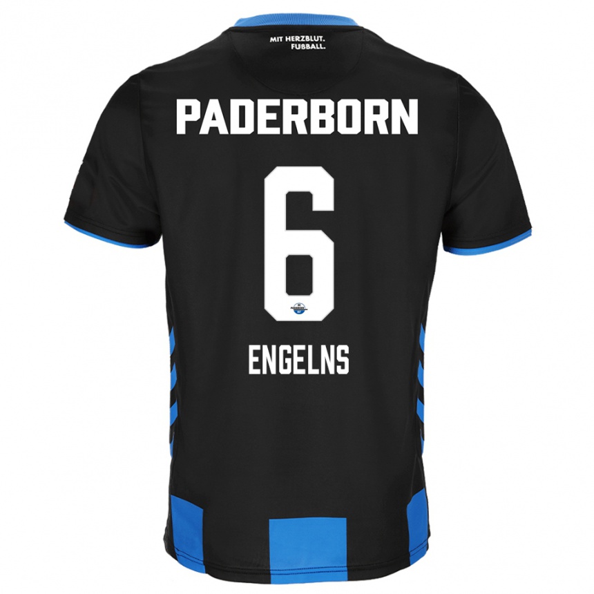 נשים כדורגל Luis Engelns #6 שחור כחול ג'רזי ביתית 2025/26