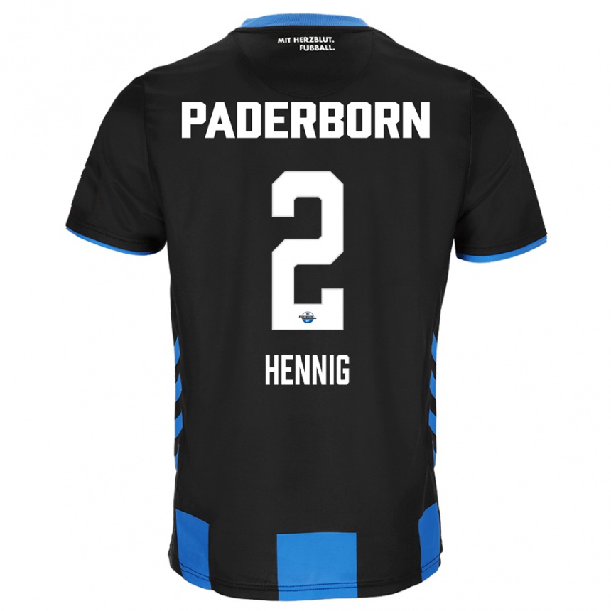 נשים כדורגל לני הניג #2 שחור כחול ג'רזי ביתית 2025/26