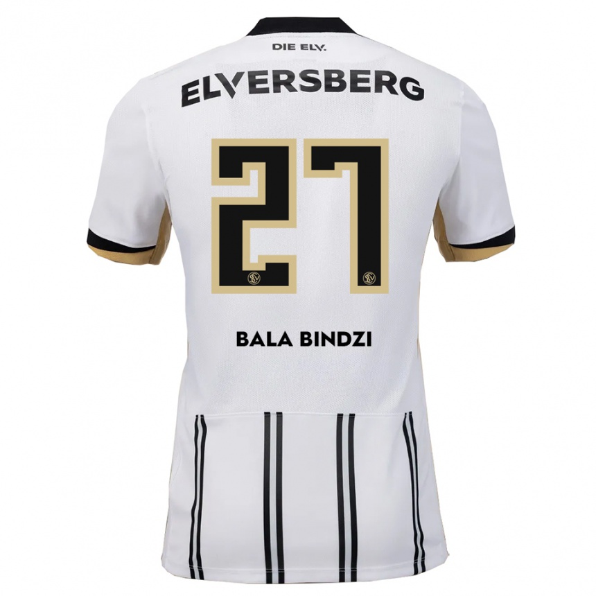 נשים כדורגל קורניל באלה בינדזי #27 לבן שחור ג'רזי ביתית 2025/26