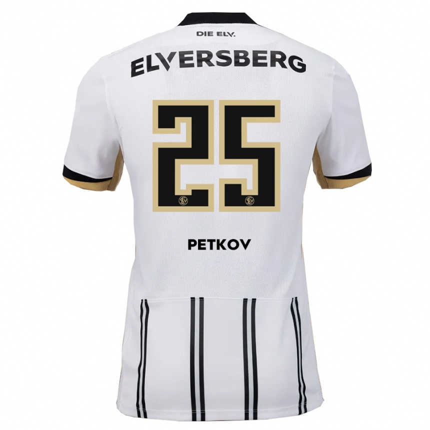 נשים כדורגל לוקאס פטקוב #25 לבן שחור ג'רזי ביתית 2025/26