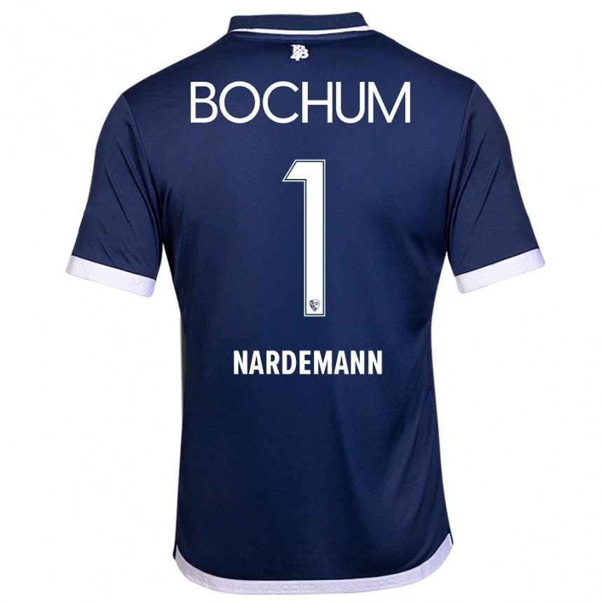 נשים כדורגל Kari Närdemann #1 כחול נייבי לבן ג'רזי ביתית 2025/26