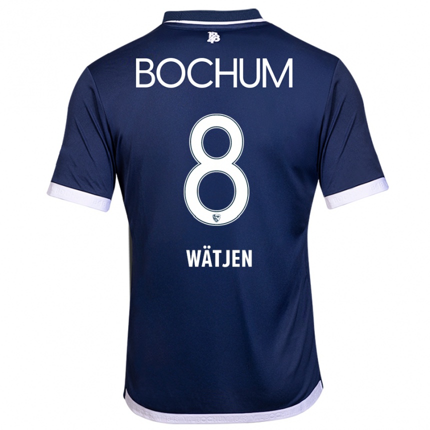 נשים כדורגל קייל וואטיאן #8 כחול נייבי לבן ג'רזי ביתית 2025/26