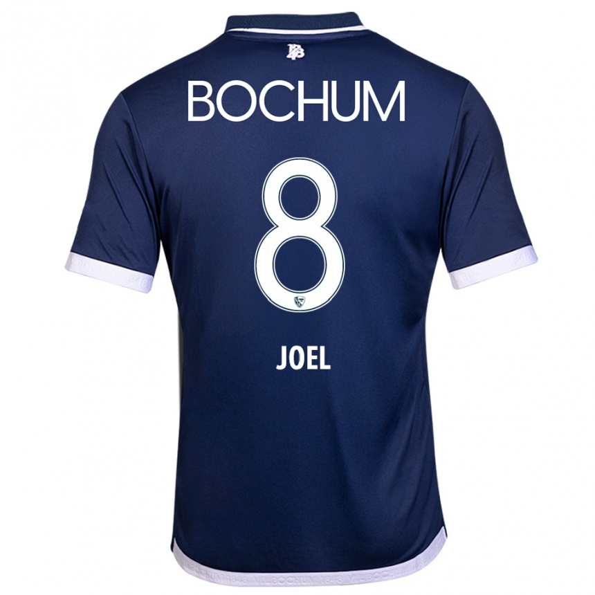 נשים כדורגל Nico Joel #8 כחול נייבי לבן ג'רזי ביתית 2025/26