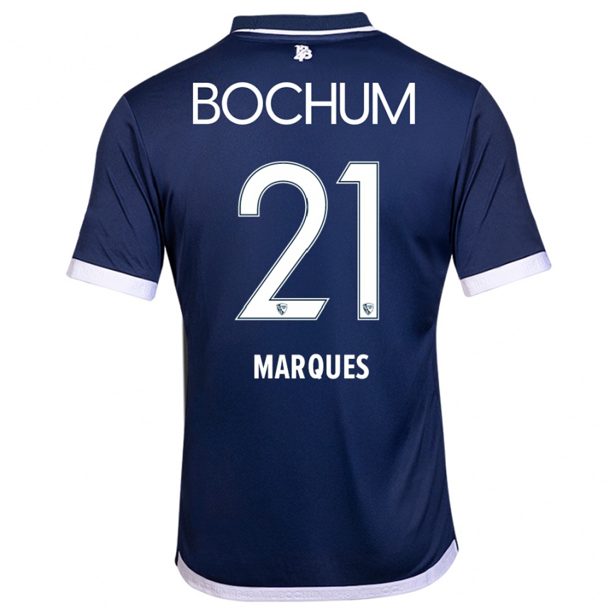 נשים כדורגל Anna Marques #21 כחול נייבי לבן ג'רזי ביתית 2025/26