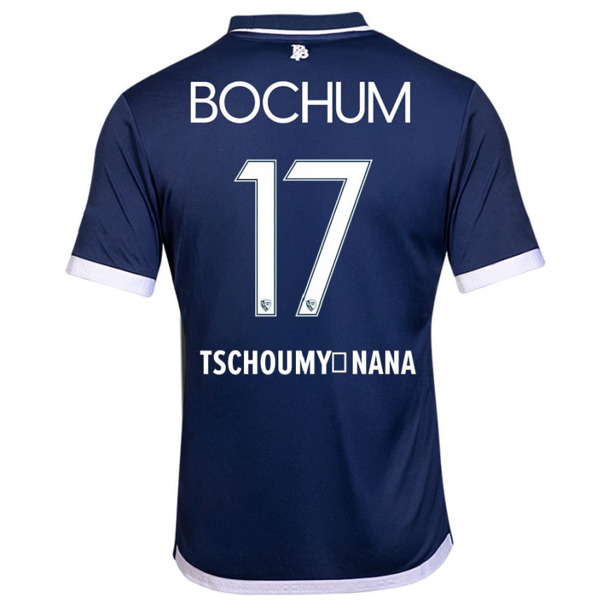 נשים כדורגל Daryl Tschoumy-Nana #17 כחול נייבי לבן ג'רזי ביתית 2025/26