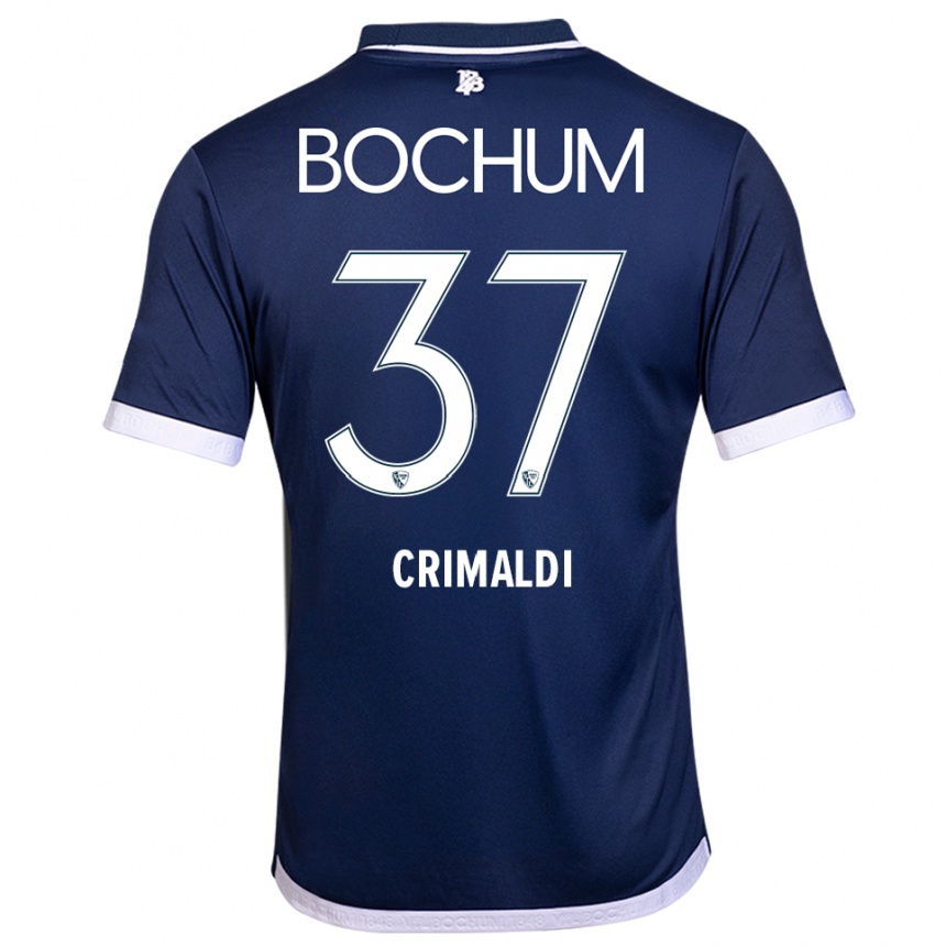 נשים כדורגל אלסנדרו קרימלדי #37 כחול נייבי לבן ג'רזי ביתית 2025/26