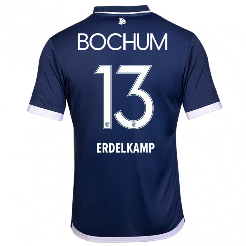 נשים כדורגל Luca Erdelkamp #13 כחול נייבי לבן ג'רזי ביתית 2025/26