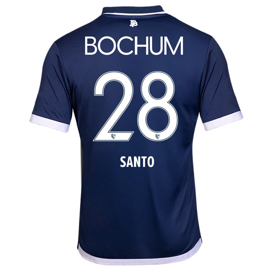 נשים כדורגל Lumiere Santo #28 כחול נייבי לבן ג'רזי ביתית 2025/26