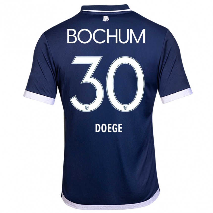 נשים כדורגל לאוני אליזבת דויגה #30 כחול נייבי לבן ג'רזי ביתית 2025/26