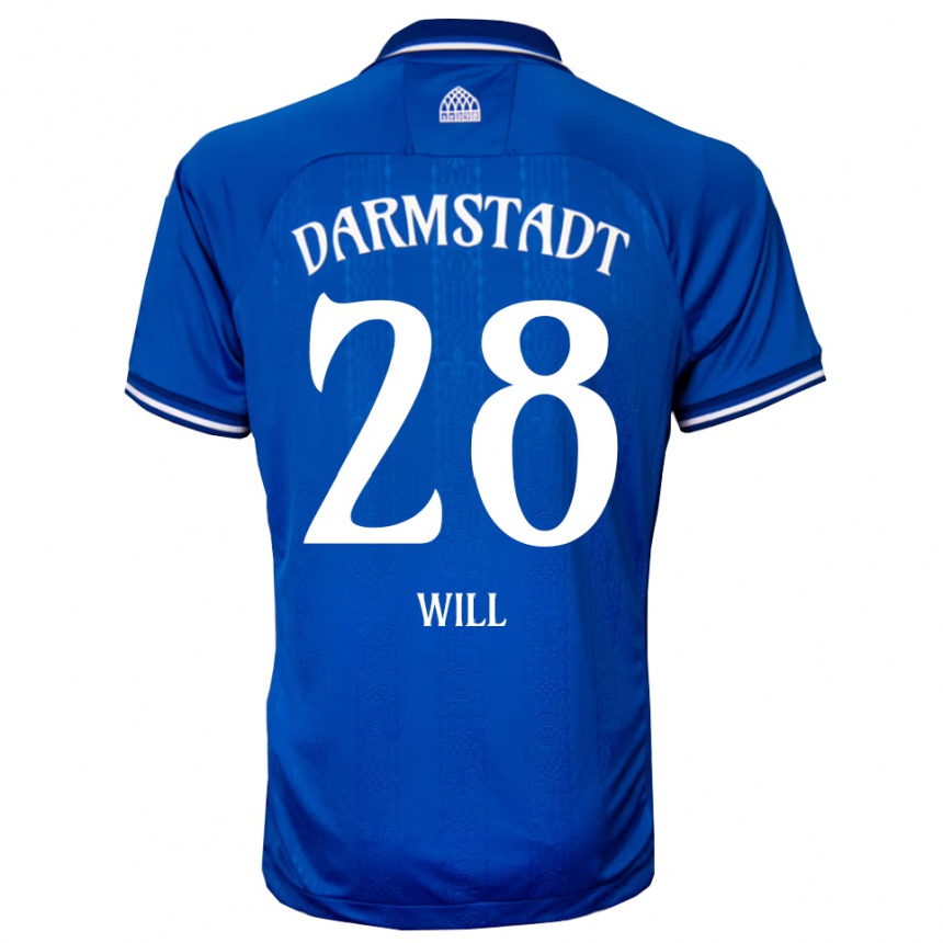 נשים כדורגל פול ויל #28 כחול לבן ג'רזי ביתית 2025/26