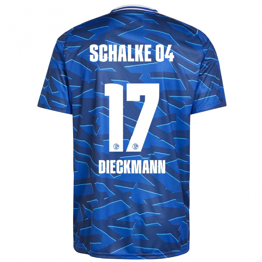 נשים כדורגל Jonas Dieckmann #17 כחול רויאל לבן ג'רזי ביתית 2025/26