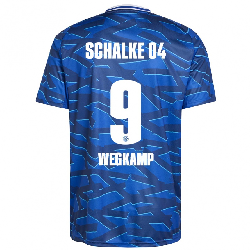 נשים כדורגל גריט וגקאמפ #9 כחול רויאל לבן ג'רזי ביתית 2025/26