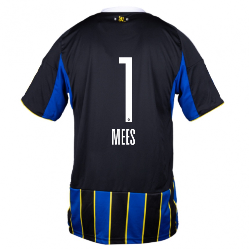 נשים כדורגל Alexander Mees #1 כחול שחור צהוב ג'רזי ביתית 2025/26