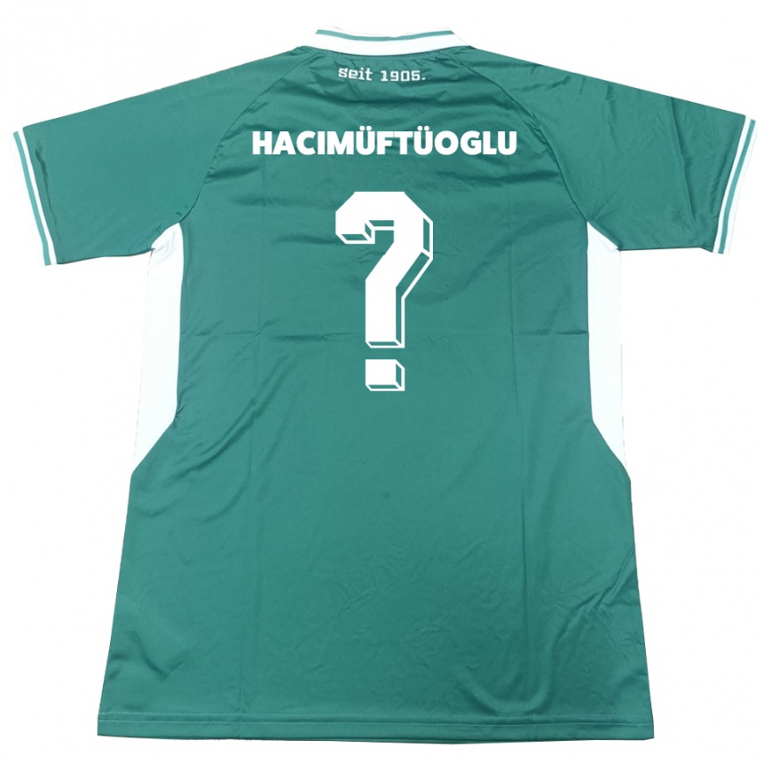 נשים כדורגל Belinay Hacimüftüoglu #0 ירוק לבן ג'רזי ביתית 2025/26