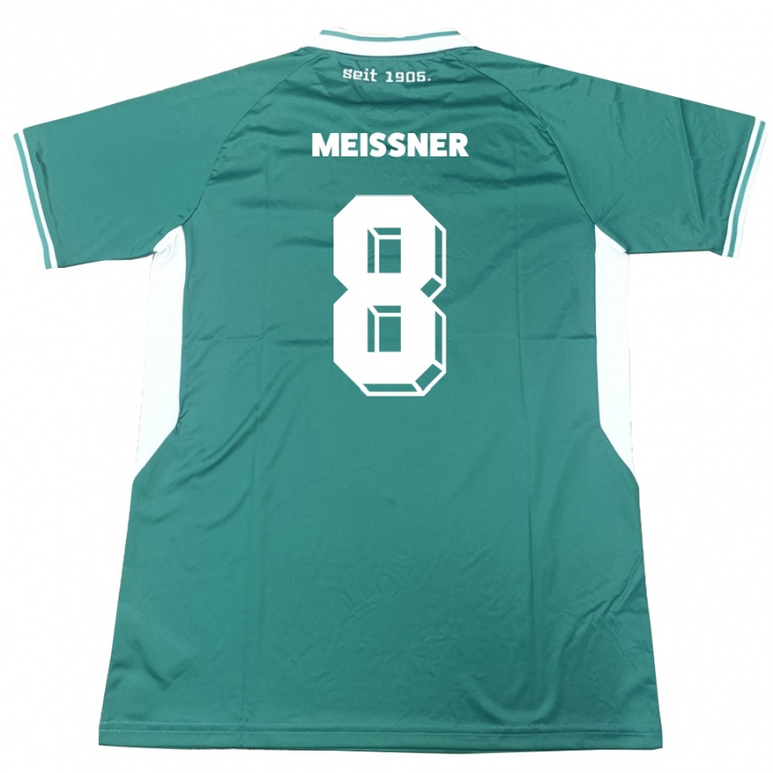 נשים כדורגל תומאס מייסנר #8 ירוק לבן ג'רזי ביתית 2025/26