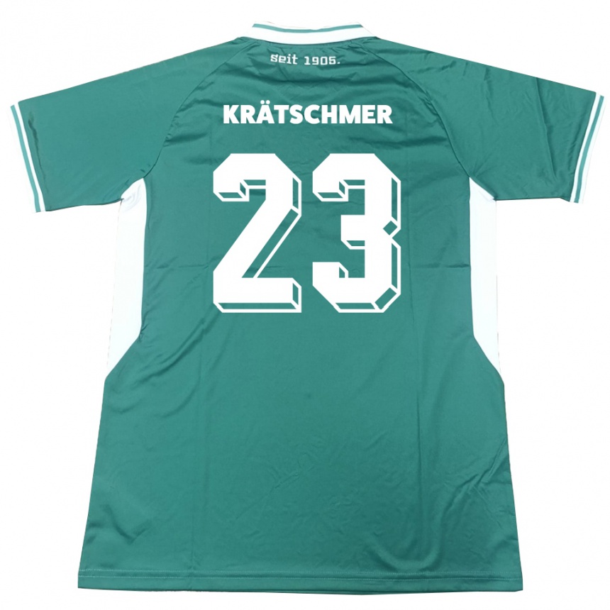 נשים כדורגל פיוס קרצ'מר #23 ירוק לבן ג'רזי ביתית 2025/26