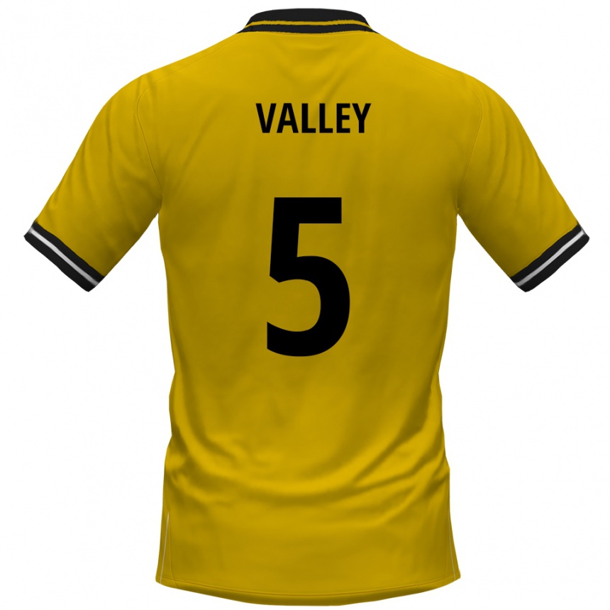 נשים כדורגל Noah Valley #5 צהוב שחור ג'רזי ביתית 2025/26