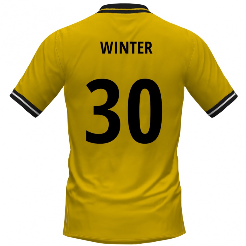 נשים כדורגל נילס ווינטר #30 צהוב שחור ג'רזי ביתית 2025/26