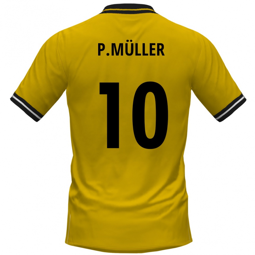 נשים כדורגל פסקל מילר #10 צהוב שחור ג'רזי ביתית 2025/26
