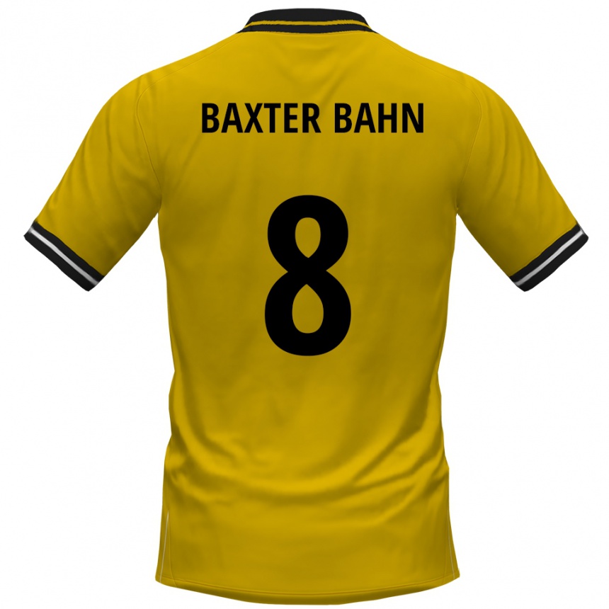 נשים כדורגל בנטלי באקסטר באהן #8 צהוב שחור ג'רזי ביתית 2025/26