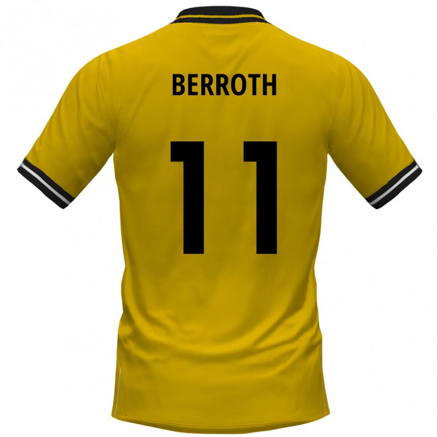 נשים כדורגל ג׳וליוס קארל ברות #11 צהוב שחור ג'רזי ביתית 2025/26