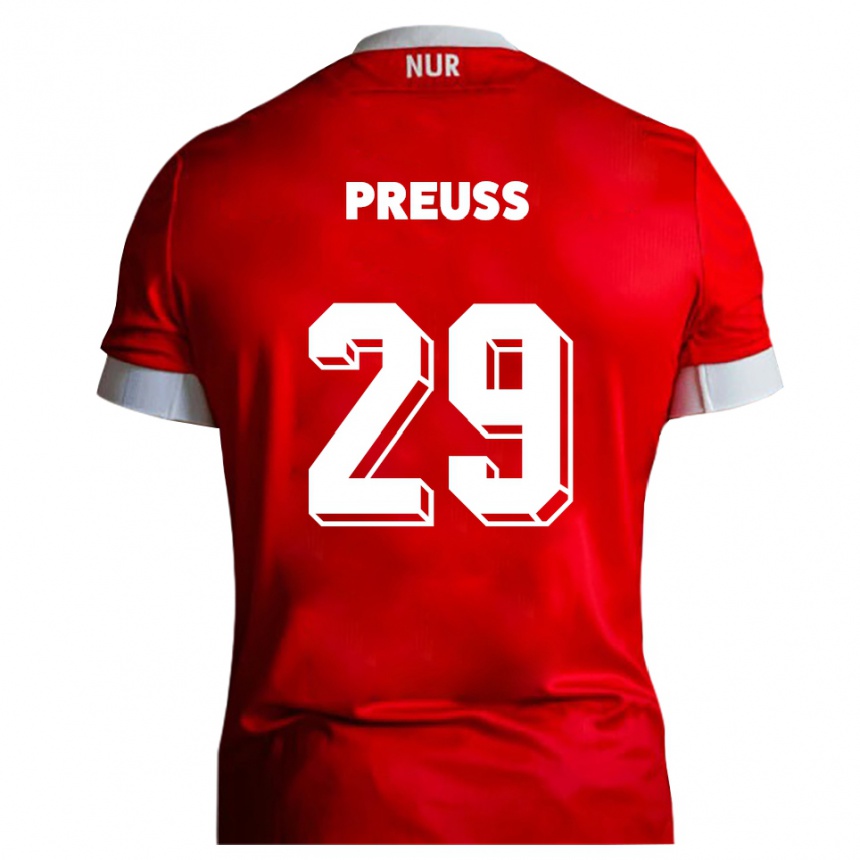 נשים כדורגל מרלון פרויס #29 אדום לבן ג'רזי ביתית 2025/26