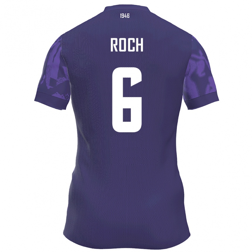 נשים כדורגל ג׳וליאן רוש #6 סגול לבן ג'רזי ביתית 2025/26