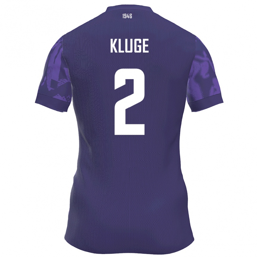 נשים כדורגל מקסימיליאן קלוגה #2 סגול לבן ג'רזי ביתית 2025/26