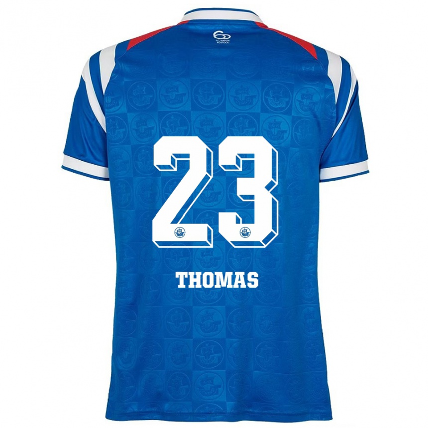 נשים כדורגל Jordan Thomas #23 כחול לבן אדום ג'רזי ביתית 2025/26