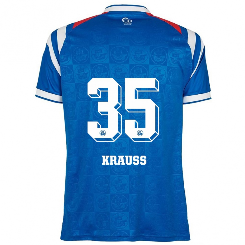 נשים כדורגל מקסימיליאן קראוס #35 כחול לבן אדום ג'רזי ביתית 2025/26