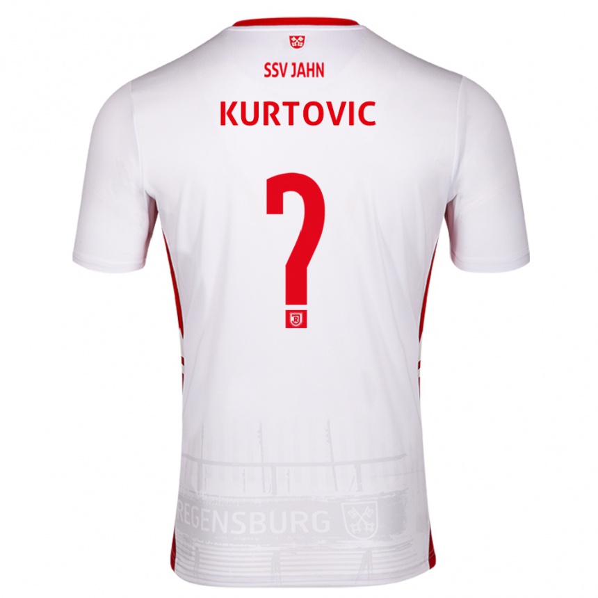 נשים כדורגל Domagoj Kurtovic #0 לבן אדום ג'רזי ביתית 2025/26