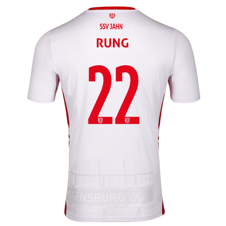 נשים כדורגל Julian Rung #22 לבן אדום ג'רזי ביתית 2025/26