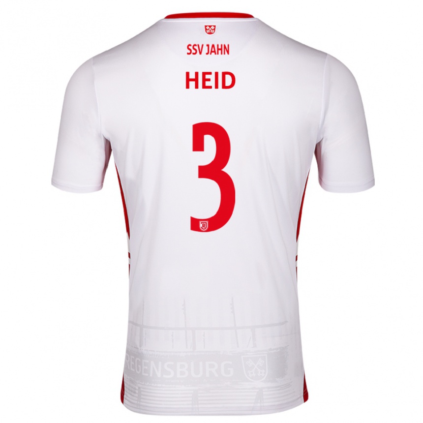 נשים כדורגל הנריק הייד #3 לבן אדום ג'רזי ביתית 2025/26