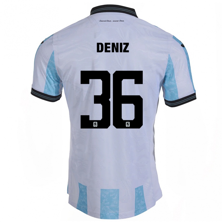 נשים כדורגל טונאי דניז #36 לבן תכלת ג'רזי ביתית 2025/26