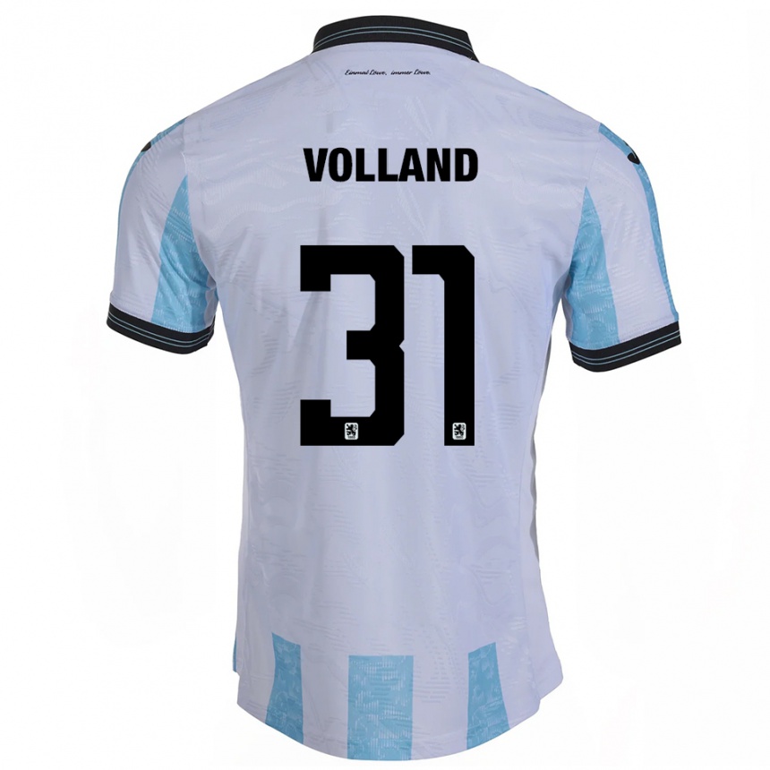 נשים כדורגל קווין פולאנד #31 לבן תכלת ג'רזי ביתית 2025/26 נשים כדורגל קווין פולאנד #31 לבן תכלת ג'רזי ביתית 2025/26