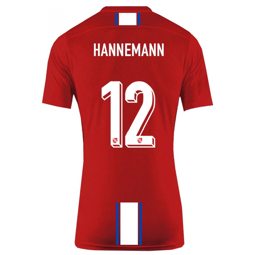 נשים כדורגל זורן האנמן #12 אדום לבן ג'רזי ביתית 2025/26