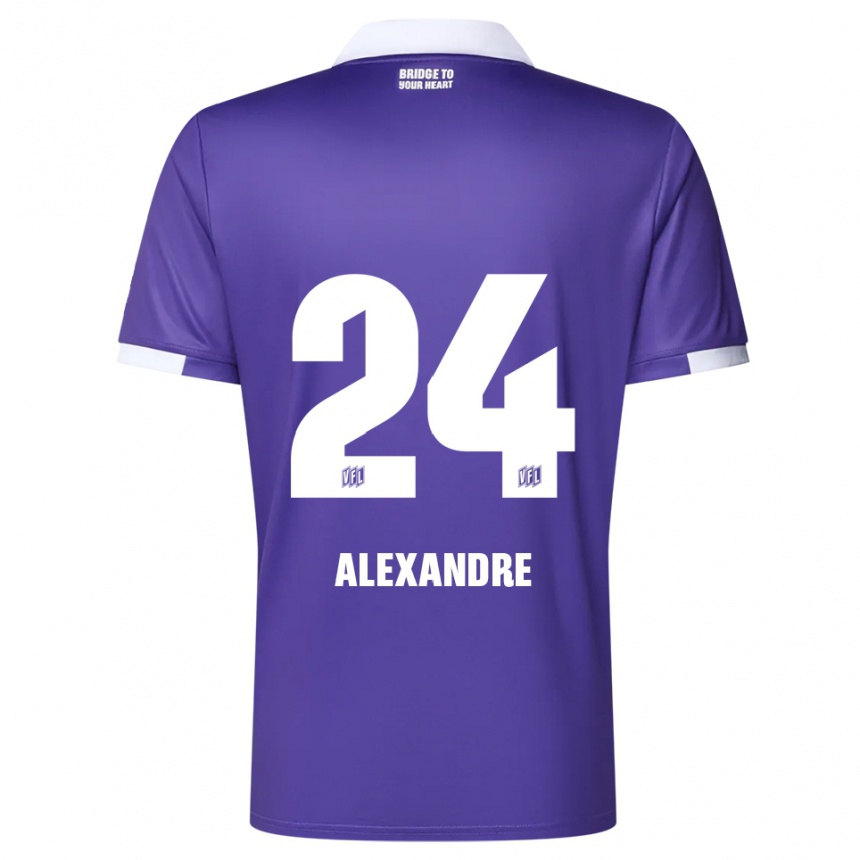 נשים כדורגל טיירון טרנטון אלכסנדרה #24 סגול לבן ג'רזי ביתית 2025/26