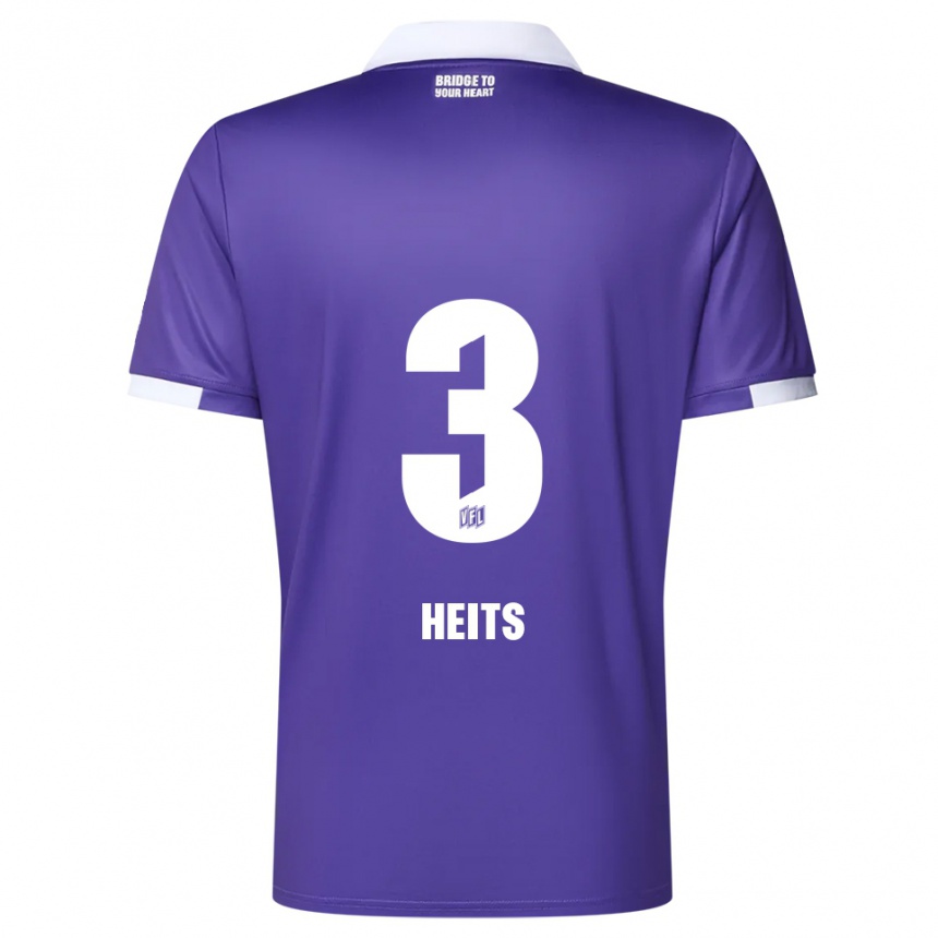 נשים כדורגל לאסה בנט הייץ #3 סגול לבן ג'רזי ביתית 2025/26