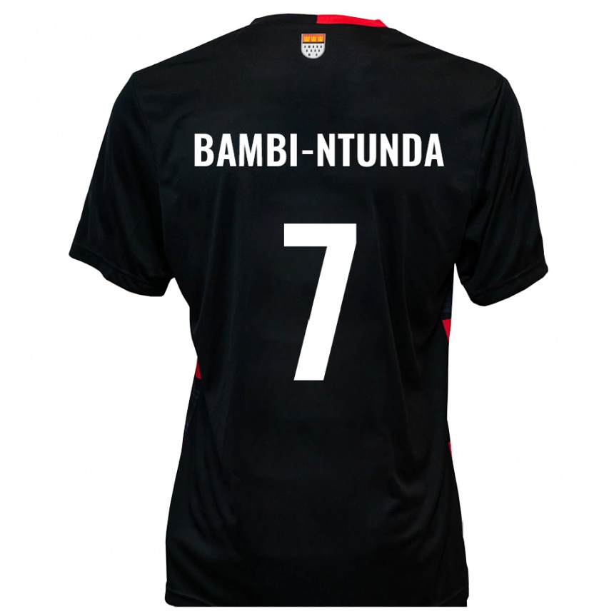 נשים כדורגל Charles Bambi-Ntunda #7 שחור אדום ג'רזי ביתית 2025/26