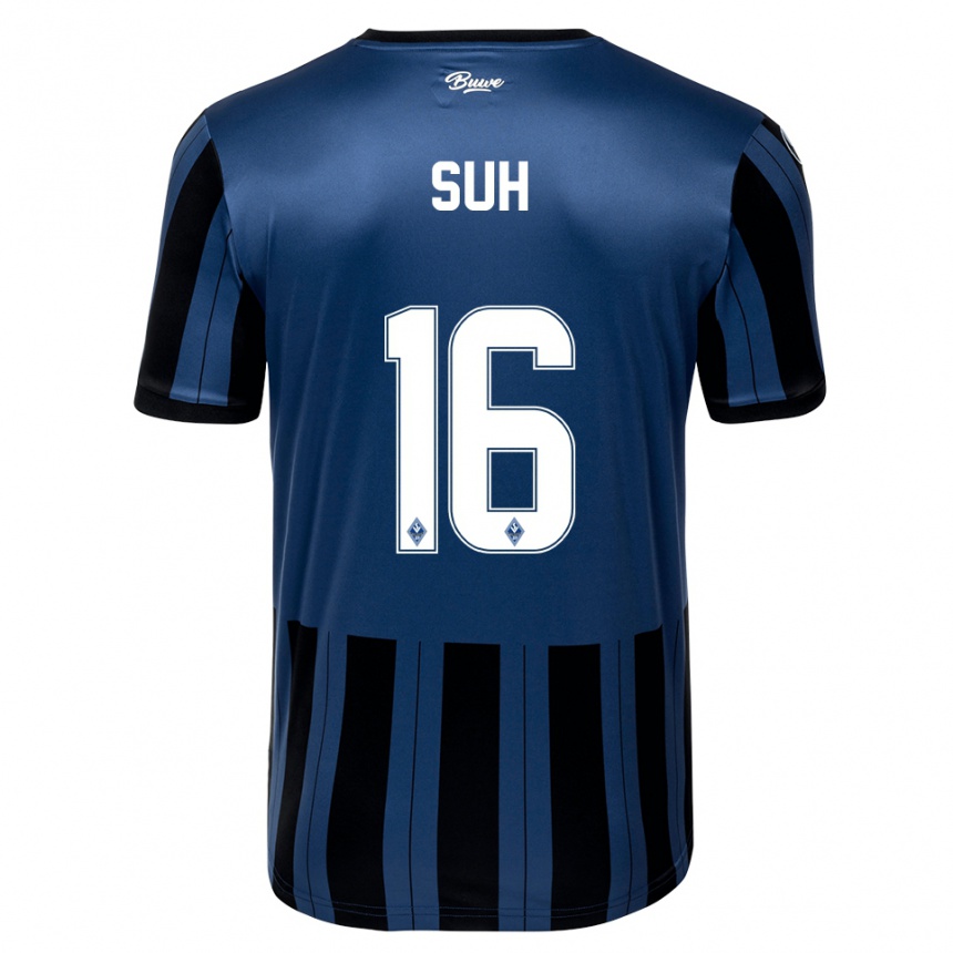 נשים כדורגל Louis Suh #16 כחול אפור שחור ג'רזי ביתית 2025/26