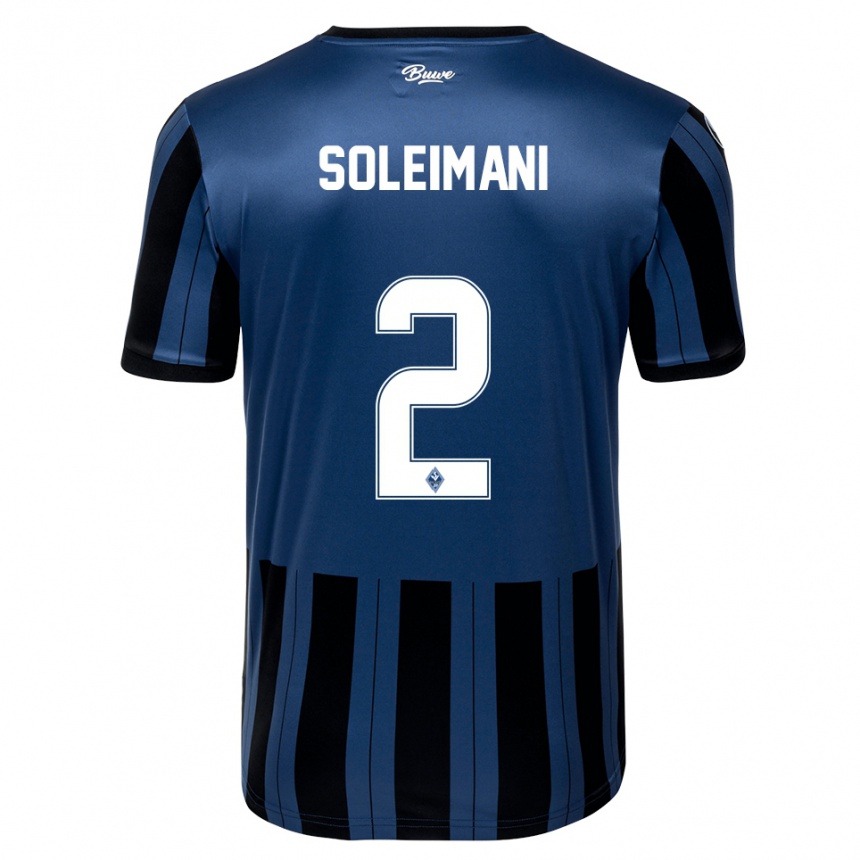 נשים כדורגל Amir Soleimani #2 כחול אפור שחור ג'רזי ביתית 2025/26