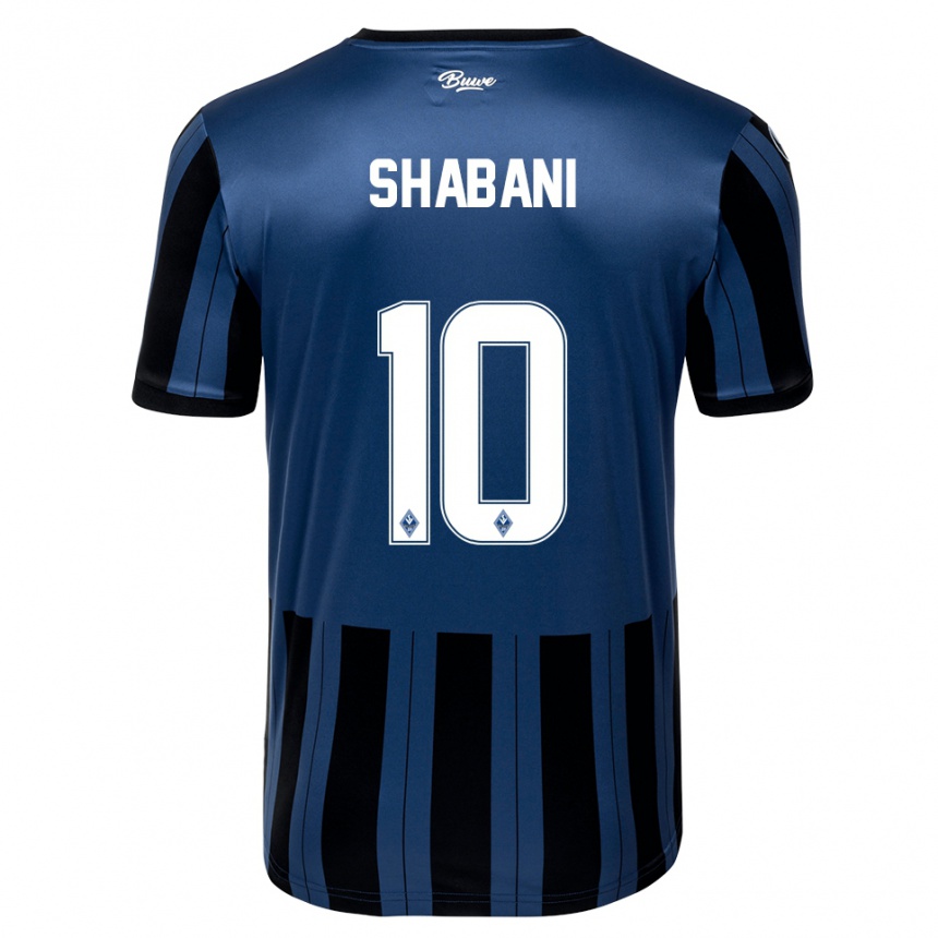 נשים כדורגל David Shabani #10 כחול אפור שחור ג'רזי ביתית 2025/26