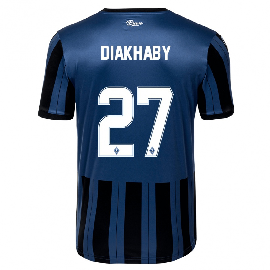 נשים כדורגל אדמה דיאקבי #27 כחול אפור שחור ג'רזי ביתית 2025/26