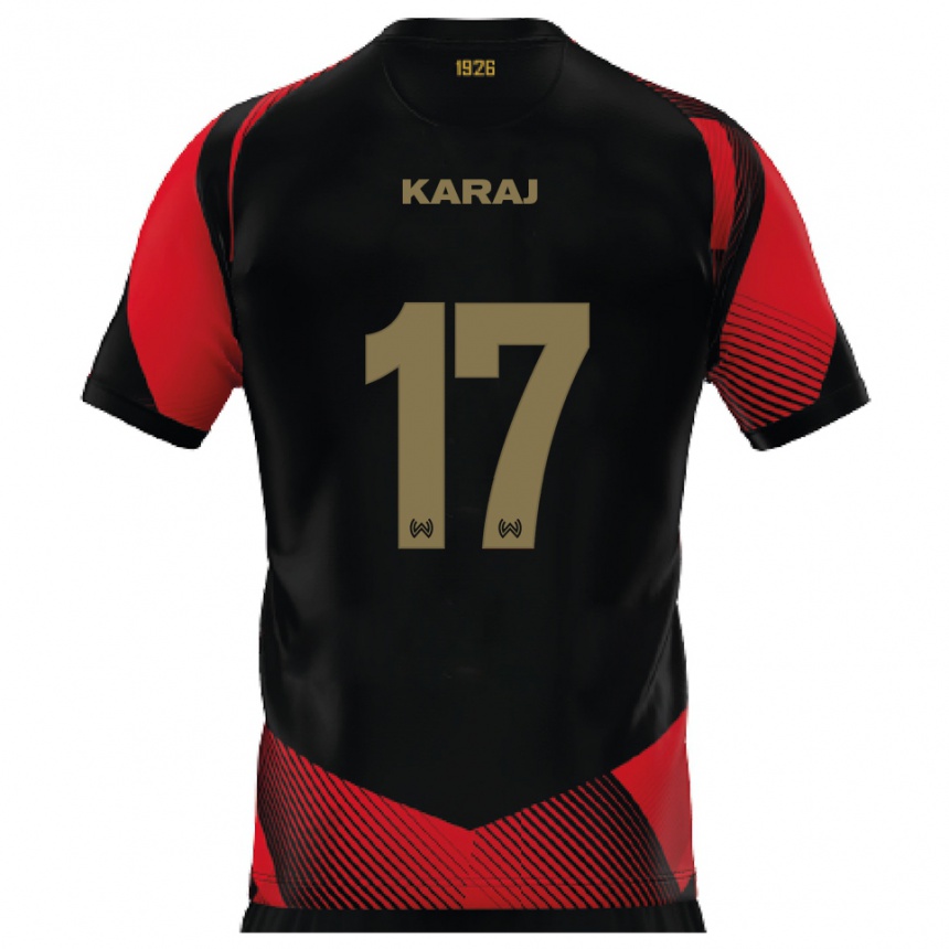 נשים כדורגל ארלדו קראג׳ #17 שחור אדום ג'רזי ביתית 2025/26