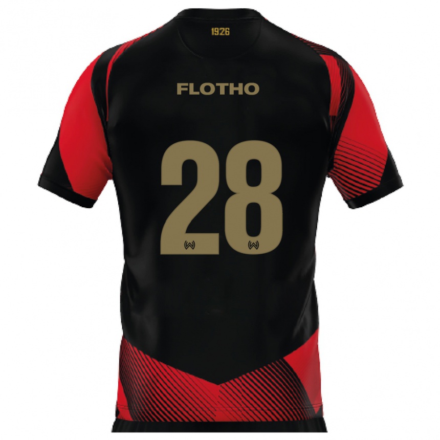 נשים כדורגל מוריץ פלות׳ו #28 שחור אדום ג'רזי ביתית 2025/26