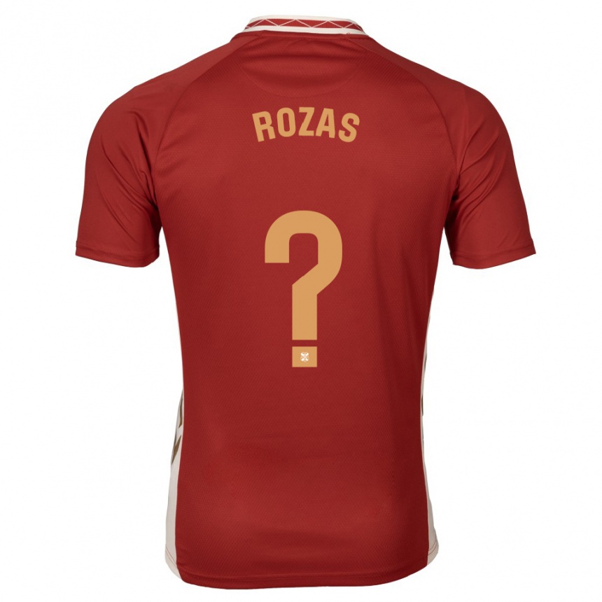 נשים כדורגל Samuel Rozas #0 בורדו זהב הרחק ג'רזי 2025/26