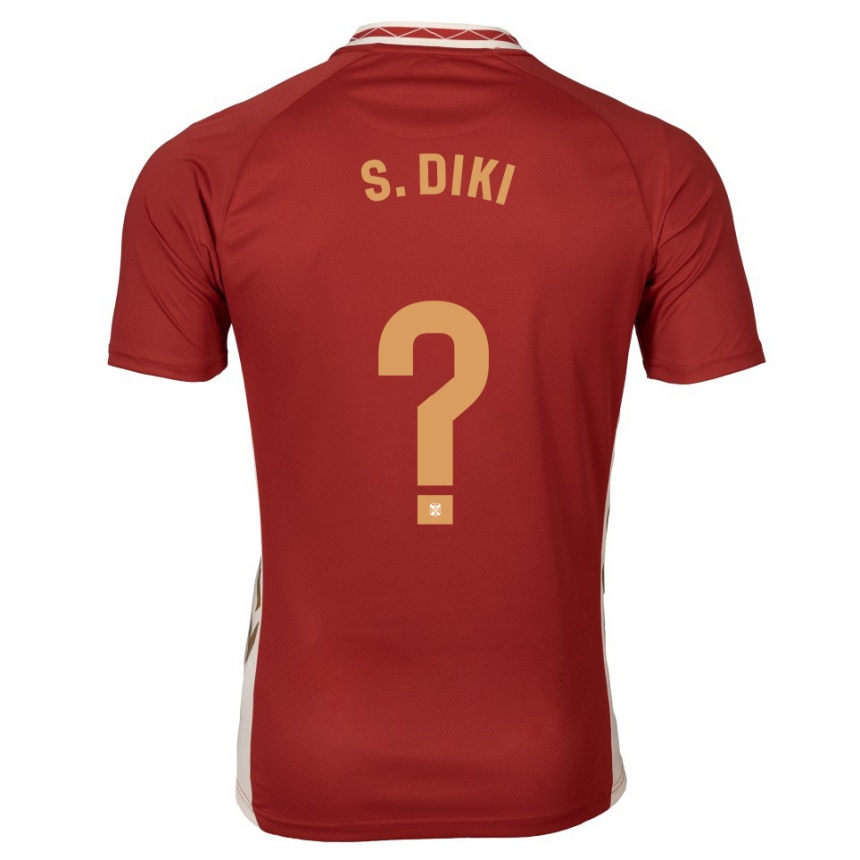 נשים כדורגל Sakina Ouzraoui Diki #0 בורדו זהב הרחק ג'רזי 2025/26