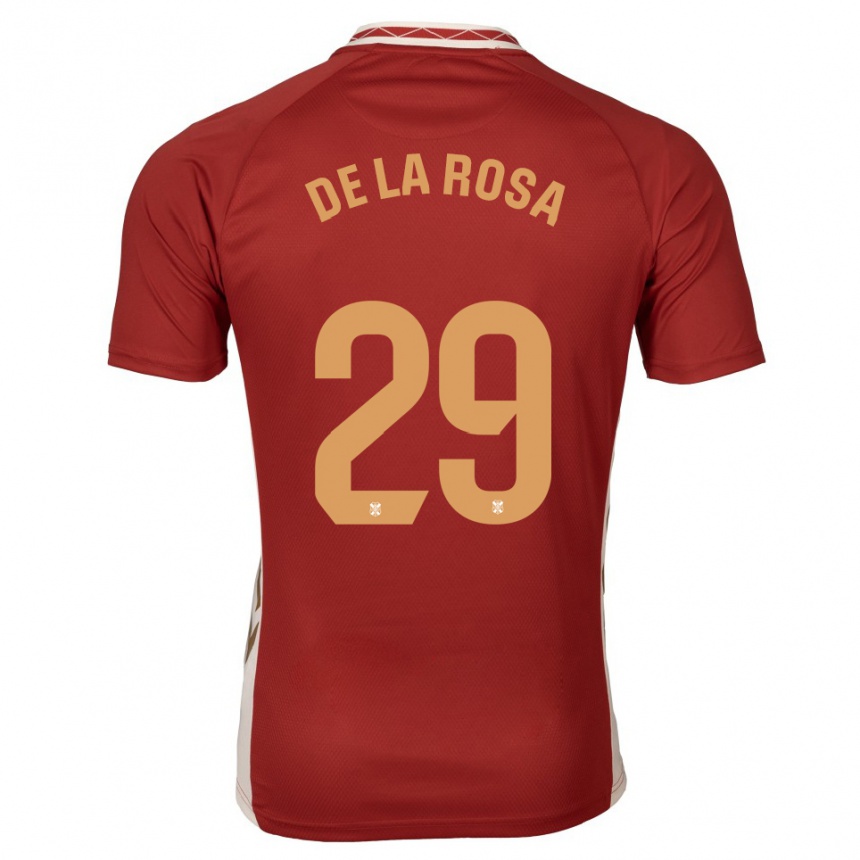 נשים כדורגל Raúl De La Rosa #29 בורדו זהב הרחק ג'רזי 2025/26