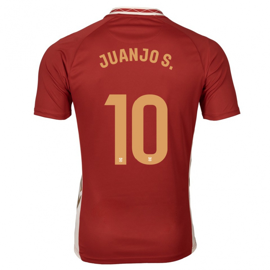 נשים כדורגל Juanjo Sánchez #10 בורדו זהב הרחק ג'רזי 2025/26