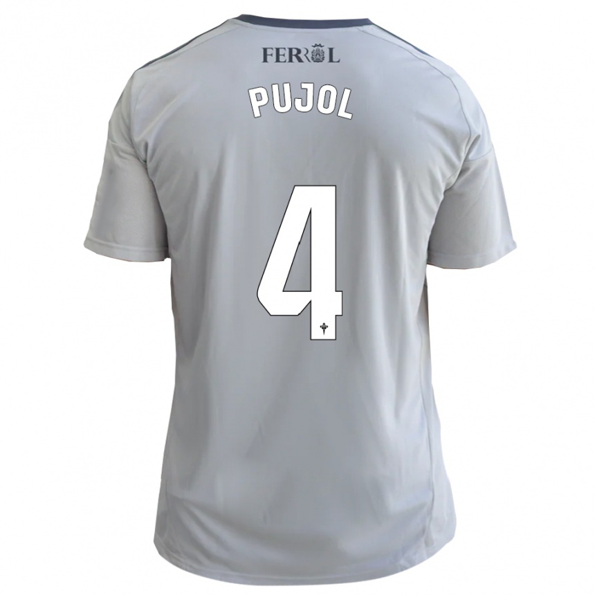 נשים כדורגל אדגר פוג'ול #4 אפור כסף הרחק ג'רזי 2025/26